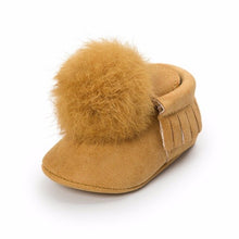 Load image into Gallery viewer, Girl Baby Moccasins Soft Moccs Shoes