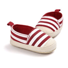Load image into Gallery viewer, Blue Striped Baby Boy Shoes