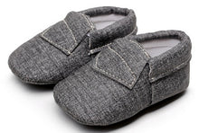 Load image into Gallery viewer, Denim Baby Moccasins Shoes